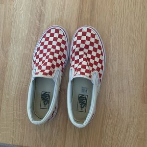 Red checker classic vans